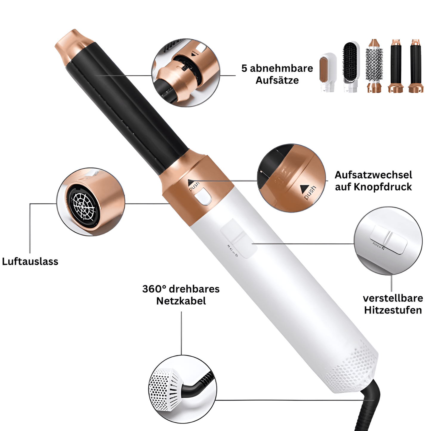 GLIMORA® - 5 in 1 Haar Styler